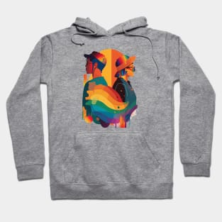 Love in Color: A Rainbow Romance Hoodie